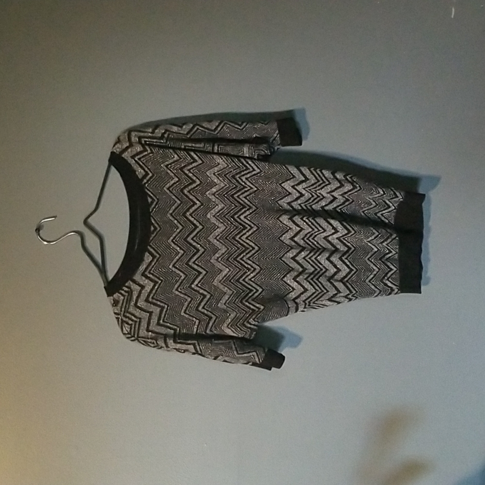 Dress shirt, small, black and gray